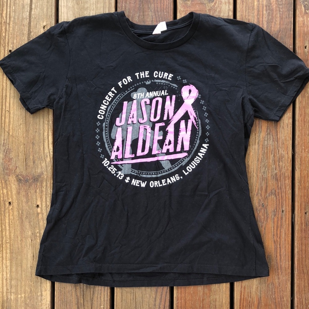 Jason Aldean Concert For The Cure New Orleans Shirt-L